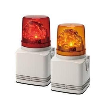 パトライト PATLITE RFT-100A-R 電子音内蔵LED回転灯 赤 : 住設と