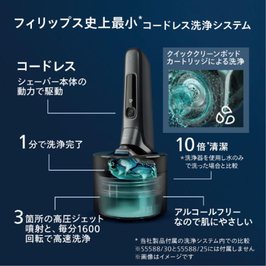 フィリップス S9985/50 ウェット&ドライ電動シェーバー Shaver S9000 回転式 電気シェーバー クロームシルバー PHILIPS_7