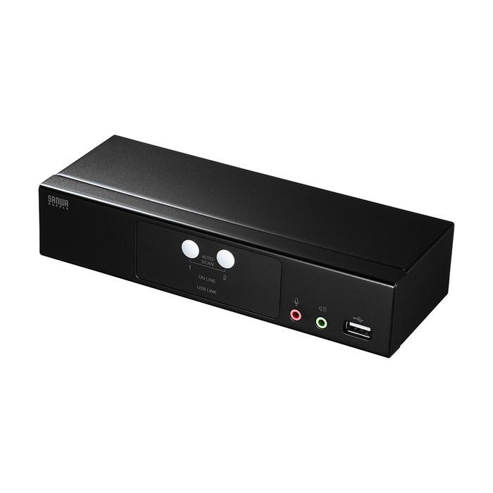 サンワサプライ SW-KVM2HHC HDMI対応パソコン自動切替器(2:1) - 通販