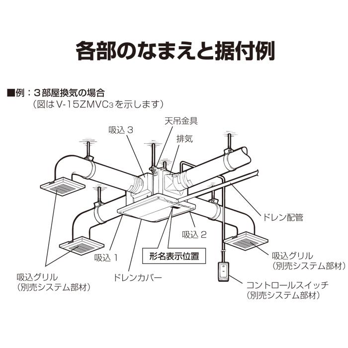 しあわせチョーク　中間取付型ダクトファンV-18ZMP-C5 新品未使用 YAZAWA公式卸サイト】【生産完了】ダクト用換気扇 中間取付形