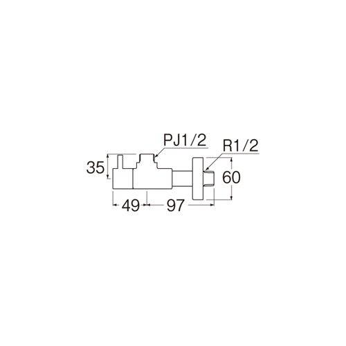 三栄水栓 SANEI V2261-X2-D-13 止水栓本体［共用形］_1
