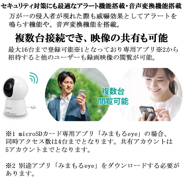 DXデルカテック DXアンテナ WECAA1 卓上みまもるカメラLite 200万画素