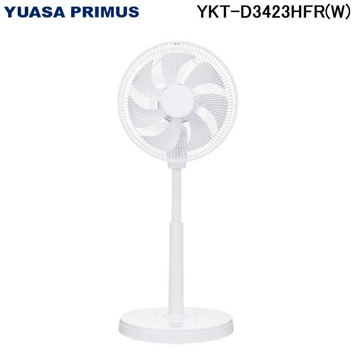 ユアサプライムス YKT-D3423HFR(W) リビング扇風機 DCモーター 7枚羽根