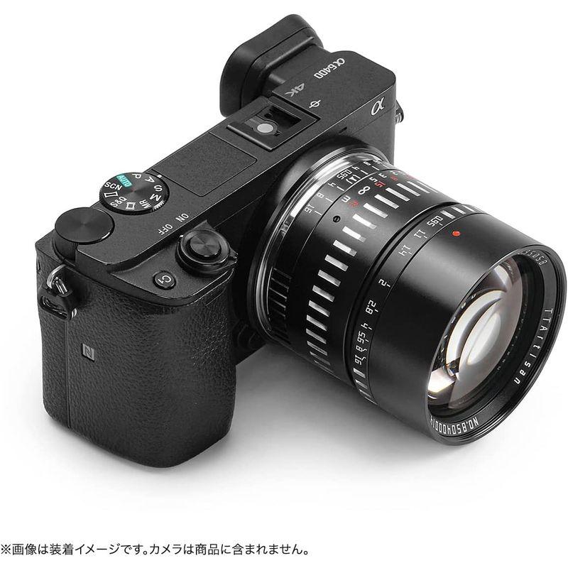 高品質】銘匠光学 TTArtisan 50mm (ブラック×シルバー) f ソニーEマウント・APS-C 0.95 C ビデオカメラ 