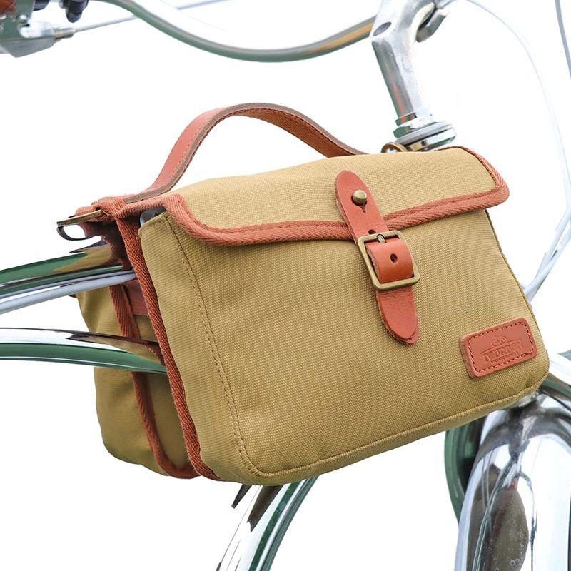 販売実績No.1TOURBON フロントバッグ 自転車 トップチューブバッグ サイクリングポーチ (カーキ) 自転車アクセサリー TOURBON自転車フロント収納バッグバイクトップチューブコーナージッパーポーチ