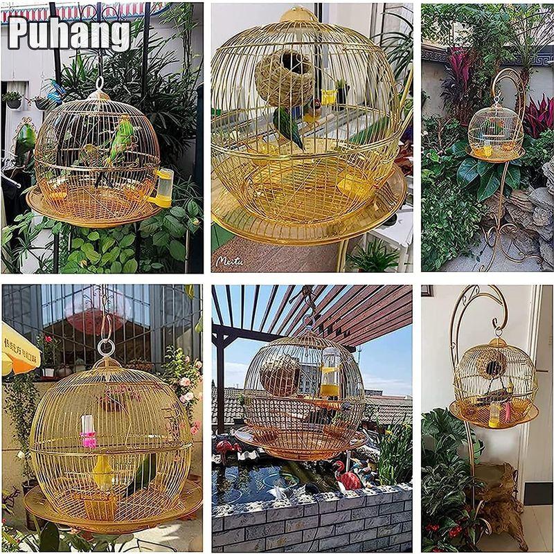 Puhang 鳥かご 鳥かごスタンド セット 鳥ケージ 鳥ケージスタンド バードケージ バードパレス 豪華ケージ インコ オウムケージ オカ 鳥かご 鳥かごスタンド セット 鳥ケージ 鳥ケージスタンド バードケージ バードパレス 豪華ケージ インコ オウムケージ オカ 高