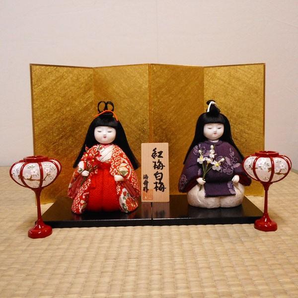 【雛人形】京製木目込雛　紅梅白梅　 【送料無料！】 | 