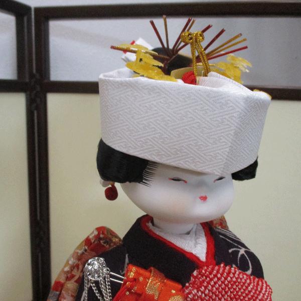 花嫁さん　木目込人形　 白赤衣装 花嫁さん 木目込人形 白赤衣装