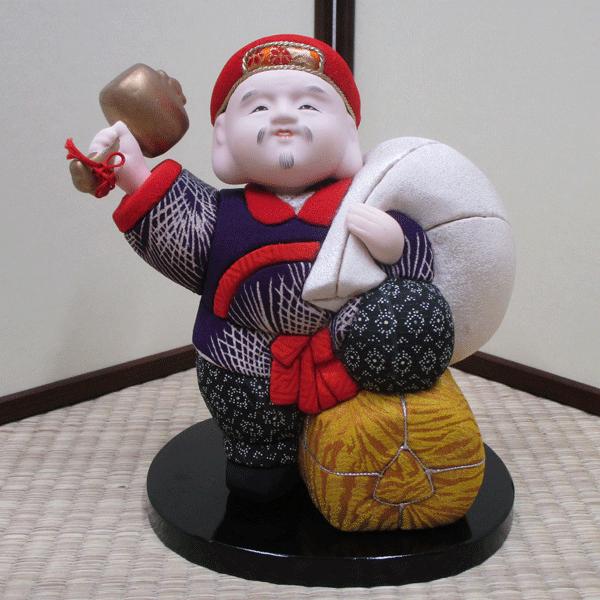 【送料無料！】京製木目込人形　大黒天