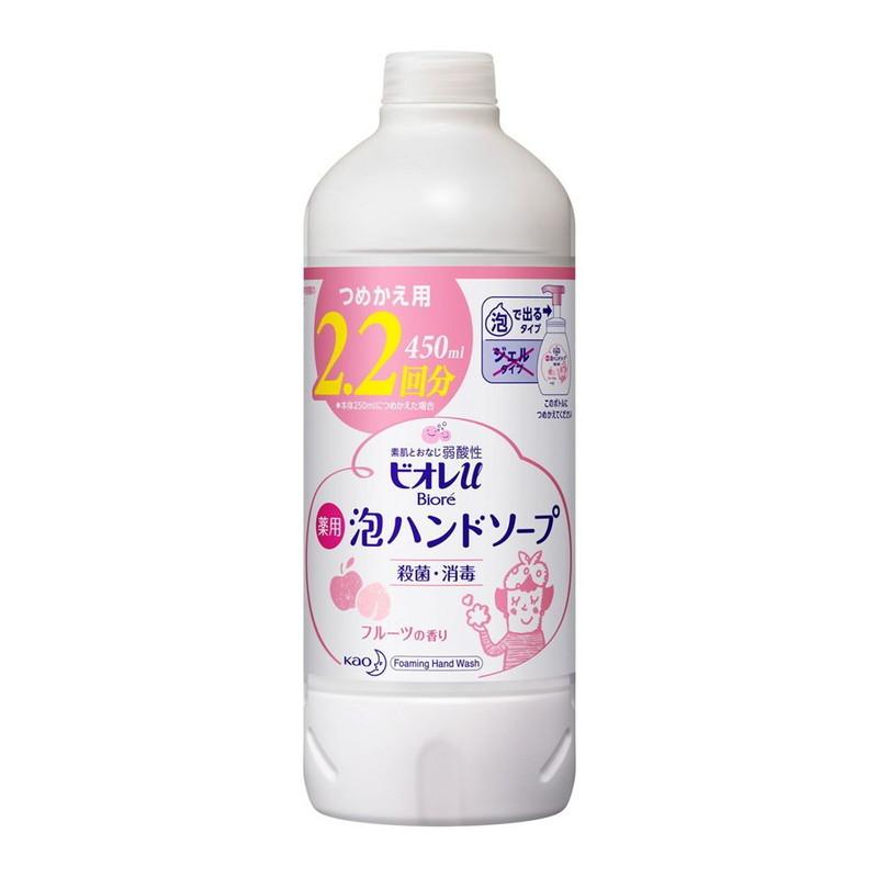 ビオレu 花王 泡ハンドソープ フルーツの香り つめかえ用 450ml : 東京