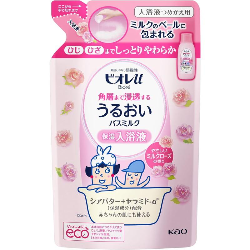 花王 ビオレu 角層まで浸透する うるおいバスミルク やさしいミルクローズの香り つめかえ用 480ml 東京生活館 Paypayモール店 通販 Paypayモール