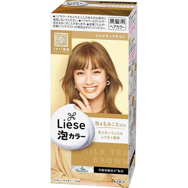 Kao（花王） リーゼ 泡カラー ミルクティブラウン 1セット : 東京生活