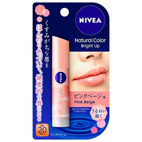 花王 ニベア ナチュラルカラーリップ ブライトアップ ピンクベージュ 3 5g 東京生活館 Paypayモール店 通販 Paypayモール