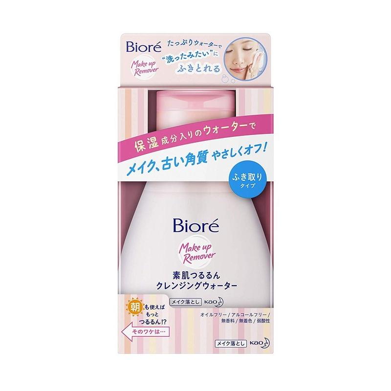 Biore 花王 ビオレ 素肌つるるんクレンジングウォーター 本体 320ml