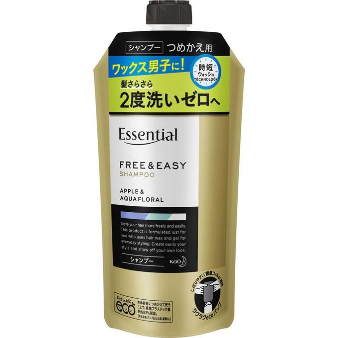 花王 エッセンシャル フリー&イージー シャンプー つめかえ用300ml 18個 Essential 花王 エッセンシャル フリー＆イージー シャンプー つめかえ