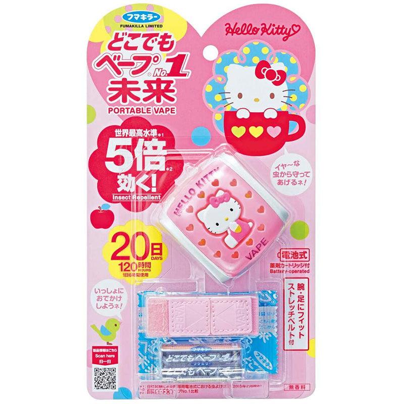 キティ　ベープ　虫除け　さくらんぼ フマキラー どこでもベープ 携帯 虫よけ NO.1未来セット ハローキティ