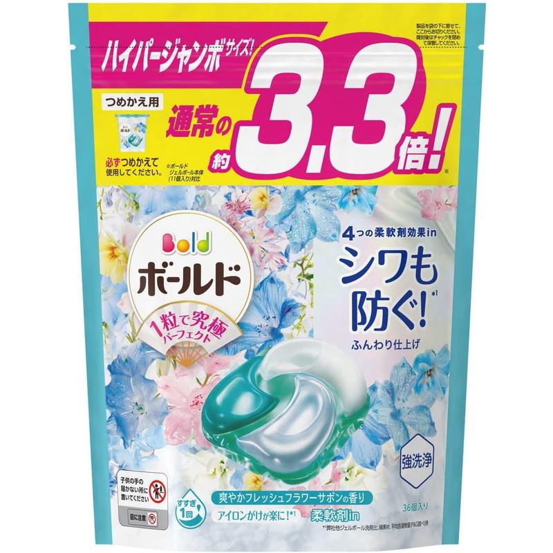 ボールド P&G 洗濯洗剤 ジェルボール4D フレッシュフラワーサボン 詰替