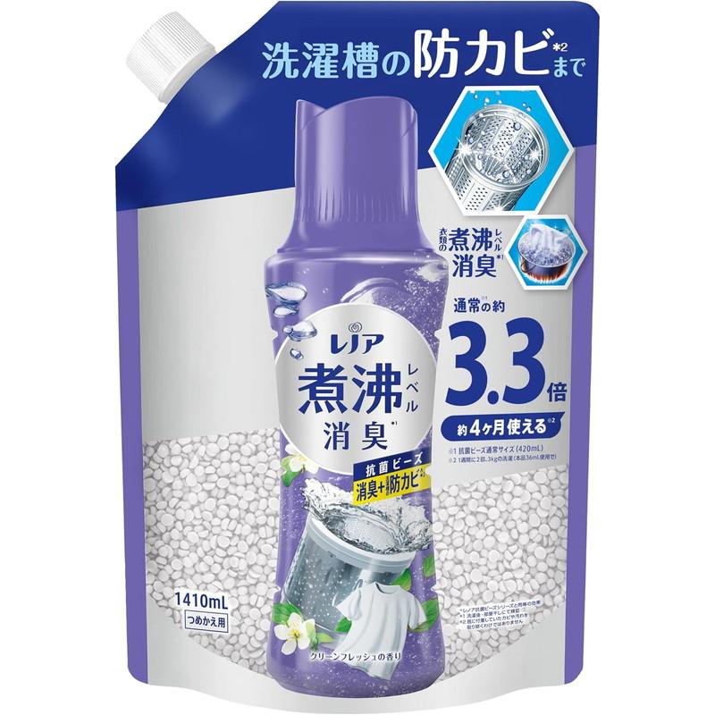 レノア P&G 煮沸レベル消臭 抗菌ビーズ 消臭+防カビ クリーンフレッシュ 詰替え 1410ml : 東京生活館 Yahoo!店 - 通販 ...