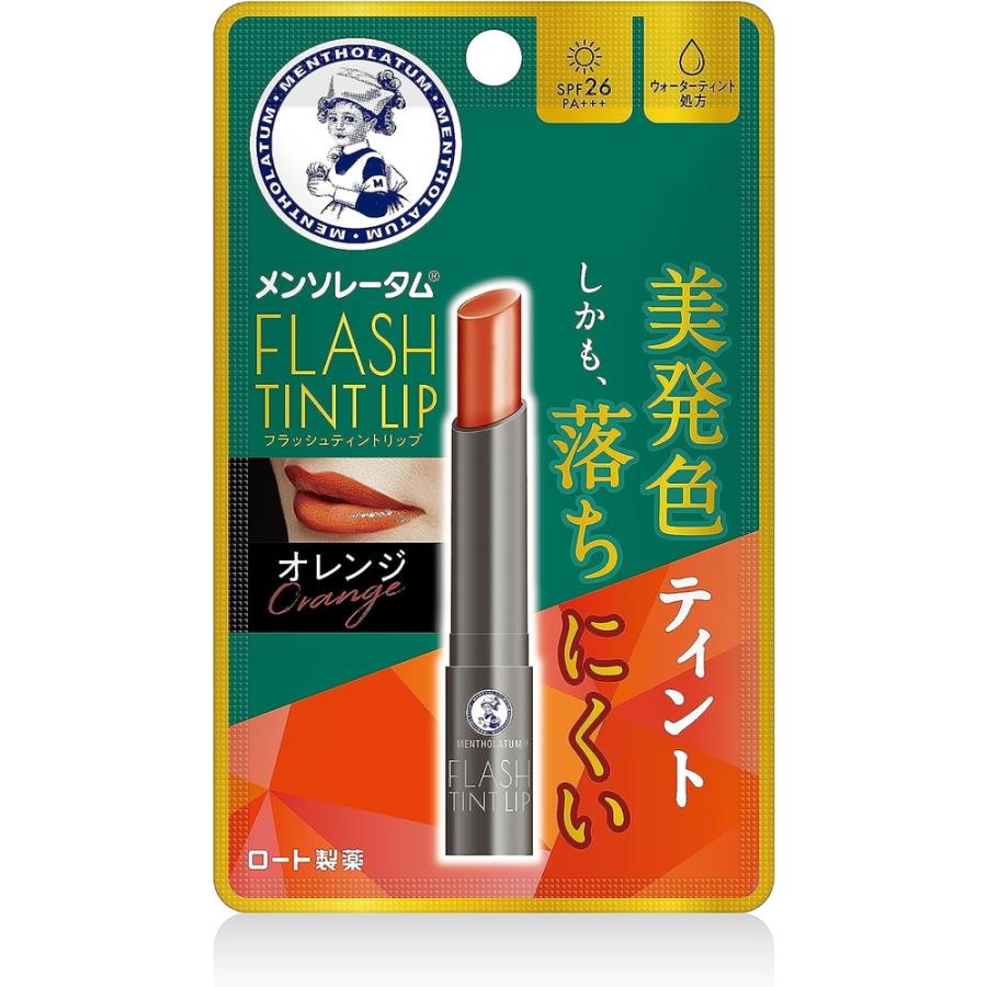 ロート製薬 メンソレータム　フラッシュティントリップ　オレンジ　２．０ｇ×12パック メンソレータム ロート製薬 フラッシュティントリップ オレンジ 2.0g