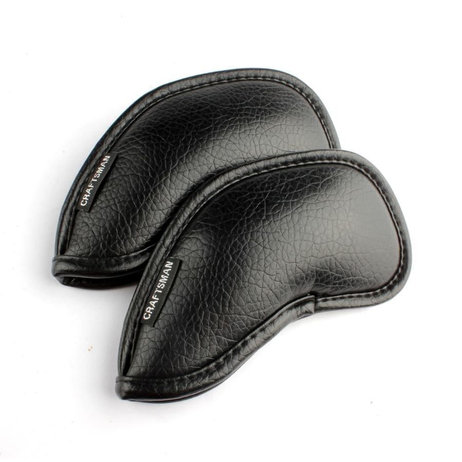 CRAFTSMAN(クラフトマン) ゴルフアイアンカバー ヘッドカバー 12枚入り(3〜9、P、A、S、L、L) 両面番手刺繍 クリップ式開閉 ロングネックタイプ CRAFTSMAN クラフトマン アイアンカバー ゴルフヘッドカバー IRON用