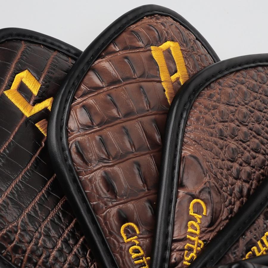 Craftsman ゴルフアイアンカバー ヘッドカバー Iron用 11枚入りセット マグネット式 クロコダイルレザー 両面数字 おしゃれ 保護ケース Craftsman Sports Goods 通販 Yahoo ショッピング