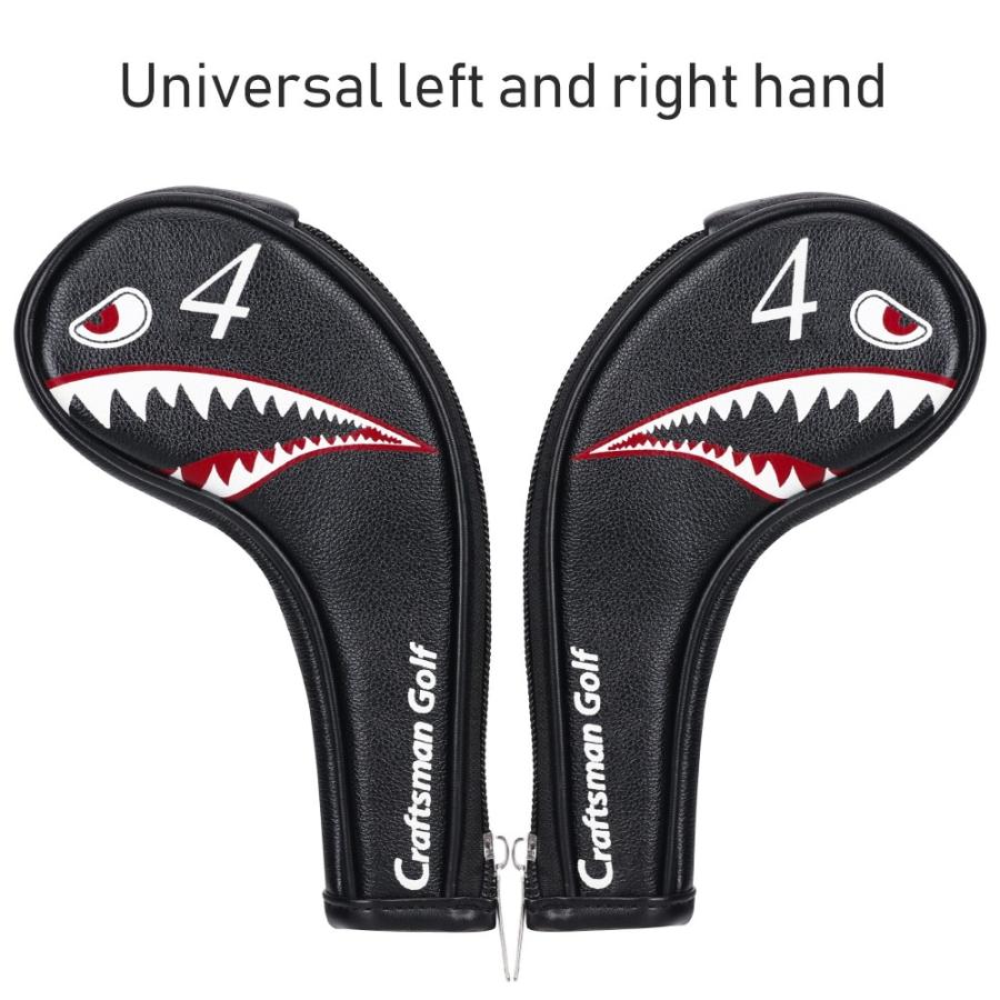 アイアンカバー（CRAFTSMAN）ジッパーゴルフヘッドカバー ファスナー