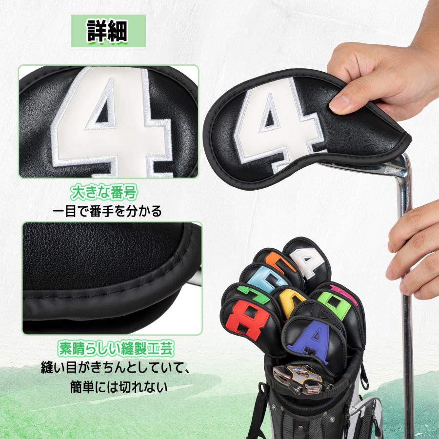 【特価セール】CRAFTSMAN（クラフトマン） ゴルフアイアンカバー マジック Craftsman（クラフトマン）ゴルフアイアンカバー マジックテープ 右用