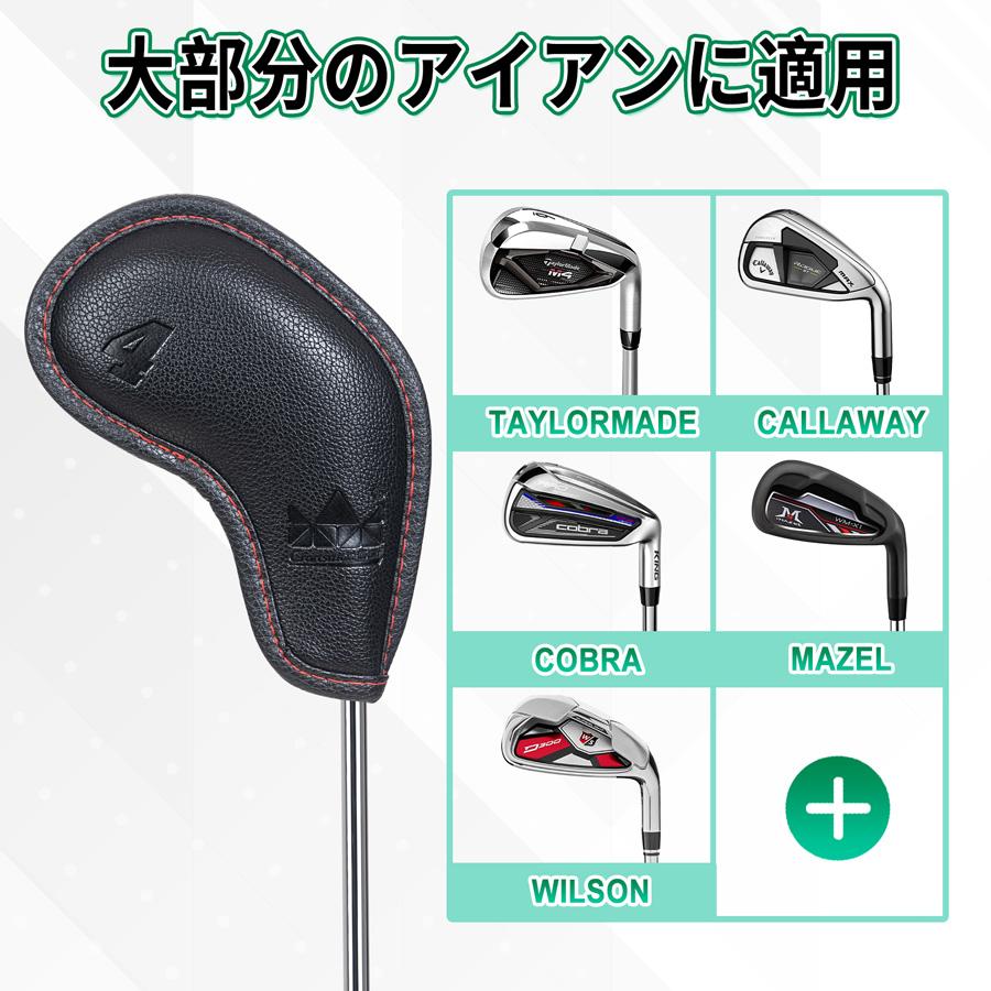 Craftsman Golf ゴルフアイアンカバー クラブヘッドカバー セット 9pcs