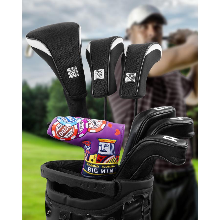 BigTeeth パターカバー ピン型 マグネット ゴルフ ピンタイプ ブレード