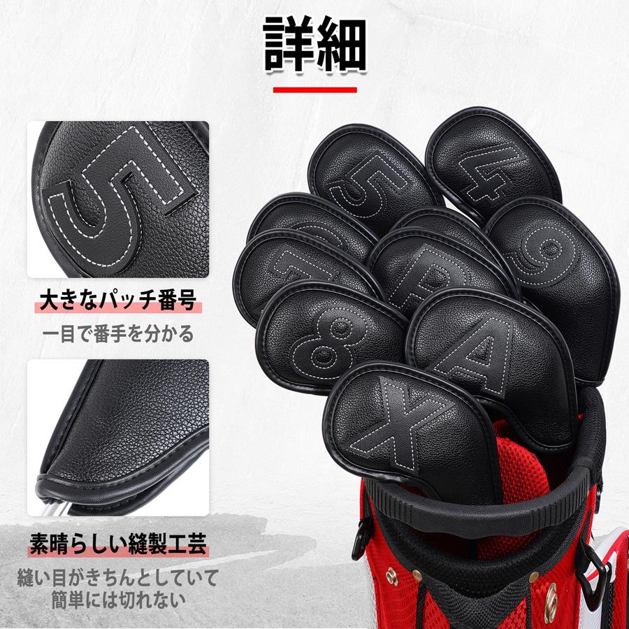 Craftsman Golf ゴルフアイアンカバー クラブヘッドカバー セット 10枚