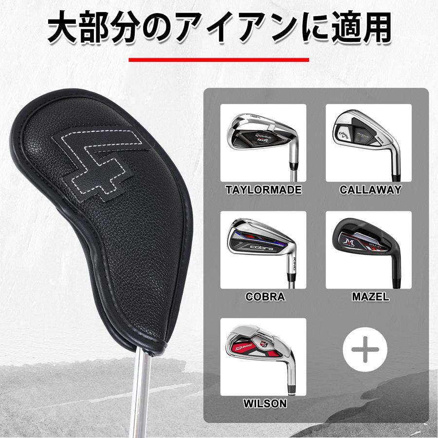 Craftsman Golf ゴルフアイアンカバー クラブヘッドカバー セット 10枚