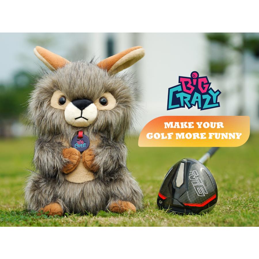 BIG CRAZY ゴルフヘッドカバー ドライバーカバー DR用 460cc用 クラブ