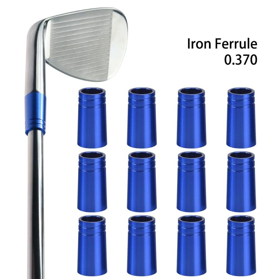 人気アイテムフェルール　アイアン用　ゴルフソケット　ゴルフアクセサリー　IRON用　ウェッジ用　12個入　.370tip用　9.4*25*13.8mm　4色あり　アルミニウム