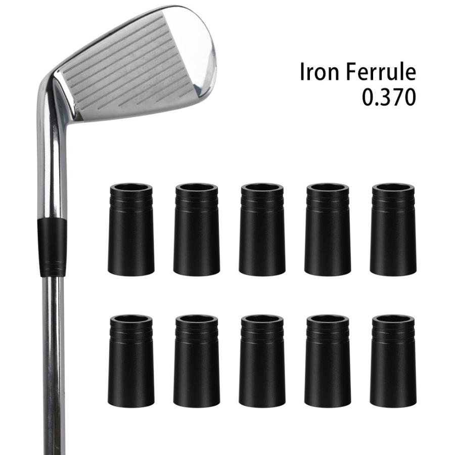 フェルール　ゴルフソケット　ゴルフアクセサリー　IRON用　アイアン用　ウェッジ用　12個入　.370tip用　9.4*25*13.8mm　4色あり　アルミニウム｜rakushogolf｜10