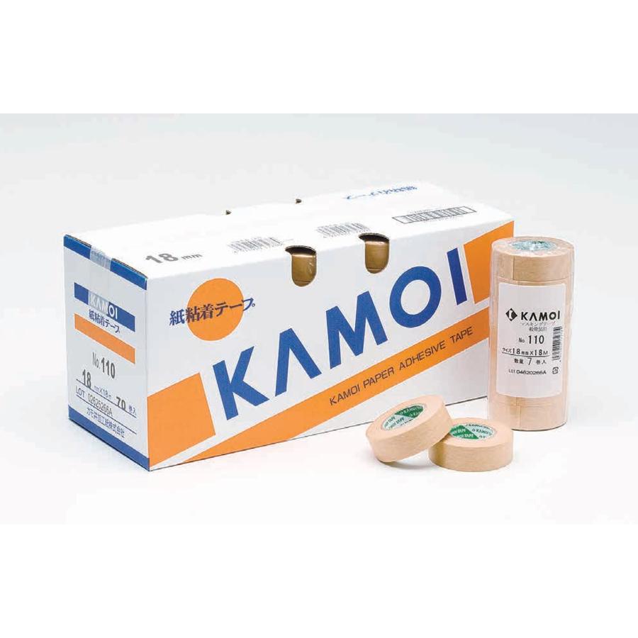 カモ井（KAMOI） カモ井加工紙 110 車両・一般塗装用 18mm×18m 70巻