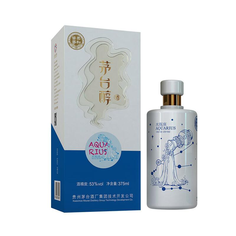 常温便】【白酒】茅台醇 12星座 水瓶座 375ml×1本入 53° : 楽商事株式