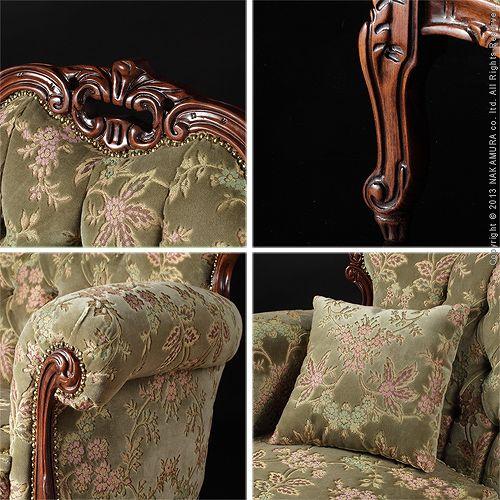 MUSTBUY ソファー 2人掛け アンティーク クラシカル おしゃれ