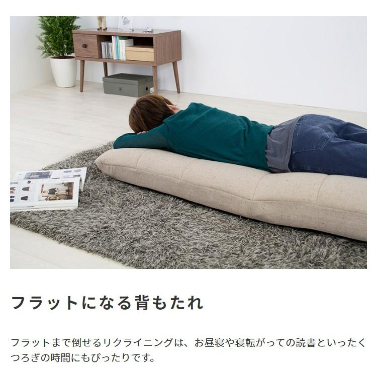 座椅子 おしゃれ ハイバック リクライニングチェア ローソファー ポケットコイル 完成品_9
