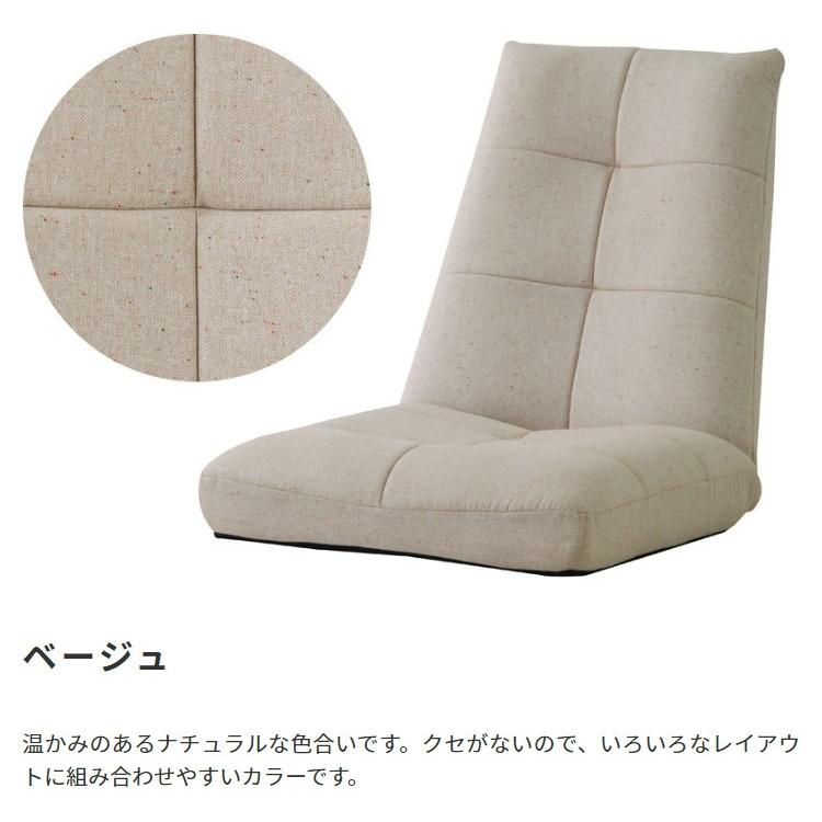 座椅子 おしゃれ ハイバック リクライニングチェア ローソファー ポケットコイル 完成品_10