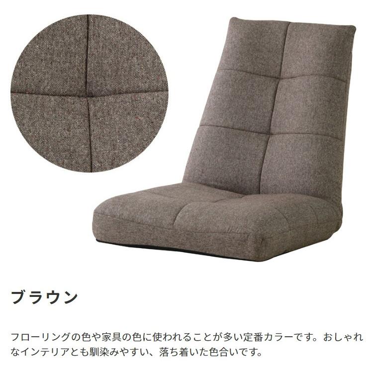 座椅子 おしゃれ ハイバック リクライニングチェア ローソファー ポケットコイル 完成品_11