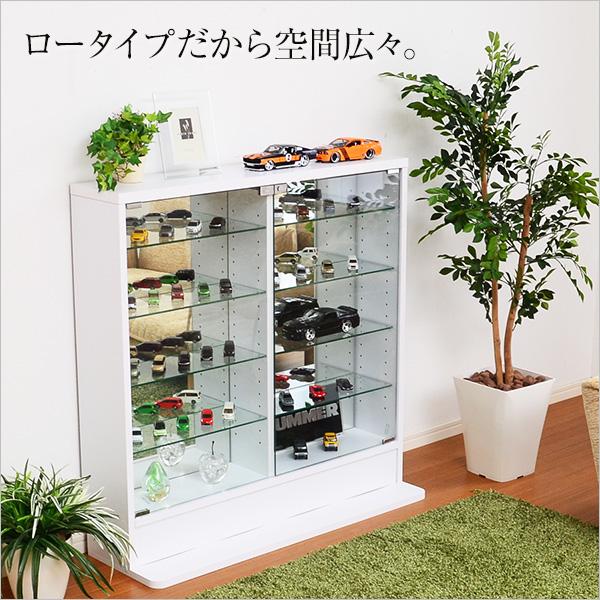 ホームテイスト（HOME taste） ラック 棚 ガラス コレクション 飾り棚
