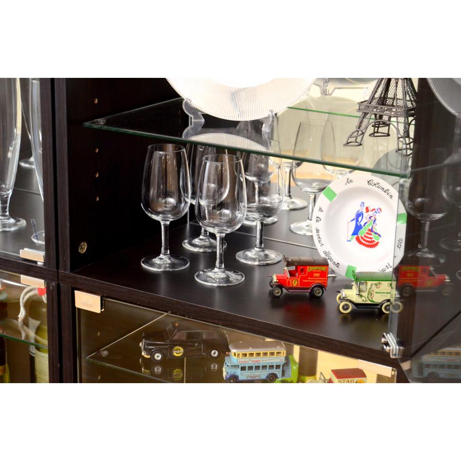 ホームテイスト（HOME taste） ラック 棚 ガラス コレクション 飾り棚