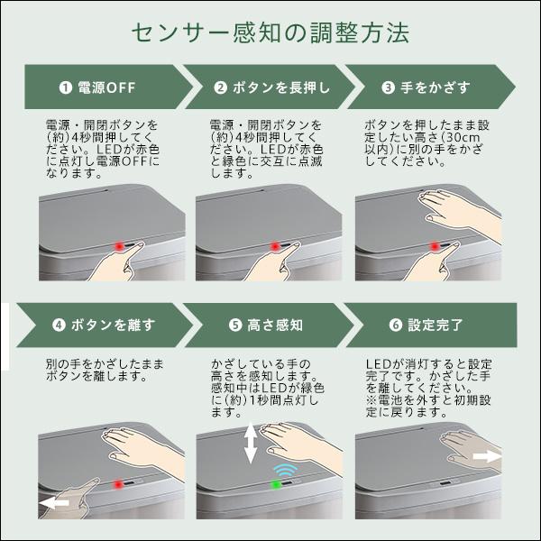 ゴミ箱 おしゃれ 自動開閉 蓋付 ダストボックス ごみ箱 センサー 縦開き ステンレス スリム 電池式 幅38.5cm 50リットル