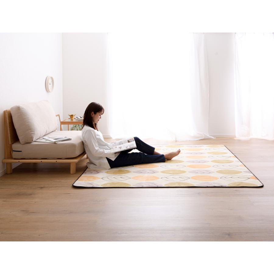 ホームテイスト（HOME taste） ラグ カーペット マット 厚手 洗える おしゃれ 北欧柄 洗濯 ウォッシャブル マイクロファイバー ...