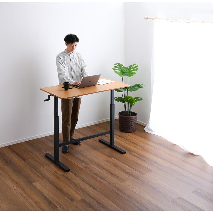 【新品・送料無料】ワンタッチで高さ調節可能◇ガス圧昇降テーブル/机 楽天市場】ワンタッチで高さ調節 昇降デスク 【送料無料】 手動 ガス圧