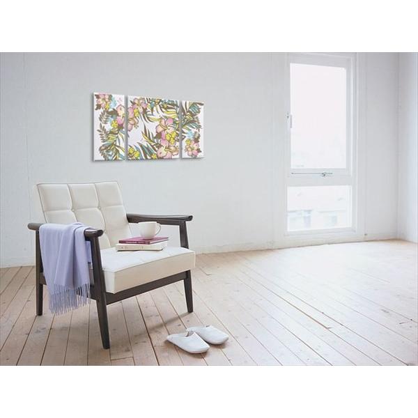 アート キャンバスアート 北欧 アートパネル 大型 100×50cm 壁掛 キャンバス 花 鳥 蝶 ナチュラル インテリア ハイビスカス_1