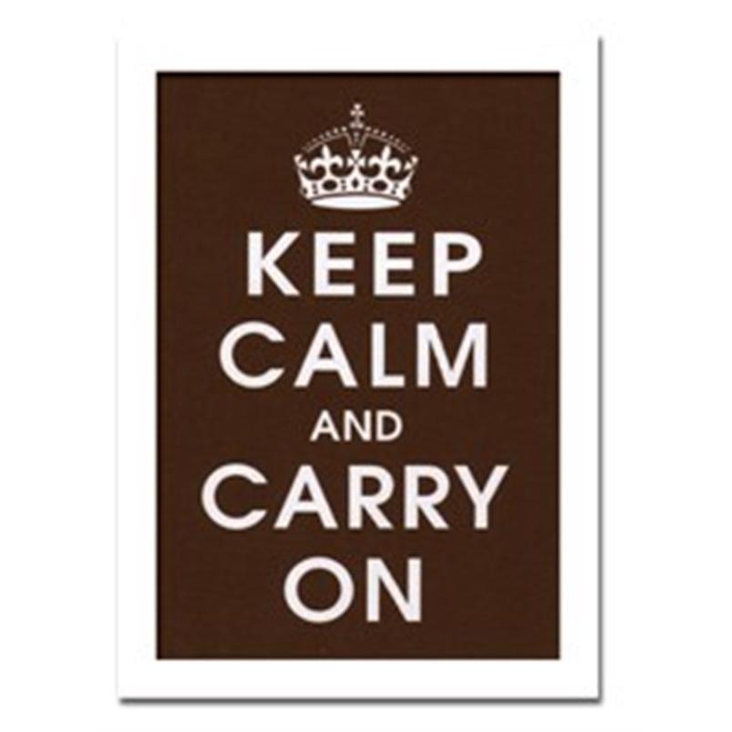 アート アートパネル 額 飾り おしゃれ ポスター 壁掛 タイポグラフィ デザイン ロゴ Keep Calm chocolate 355x505mm