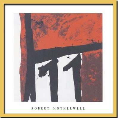 アートパネル 額 フレーム 飾り おしゃれ モダンアート デザイン 壁掛け ウォールデコレーション Robert Motherwell Mexican night 1979 1050x1050mmの画像