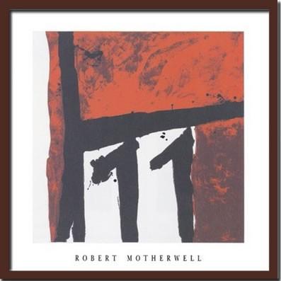 アートパネル 額 フレーム 飾り おしゃれ モダンアート デザイン 壁掛け ウォールデコレーション Robert Motherwell Mexican night 1979 1050x1050mmの画像