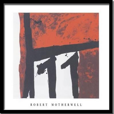 アートパネル 額 フレーム 飾り おしゃれ モダンアート デザイン 壁掛け ウォールデコレーション Robert Motherwell Mexican night 1979 1050x1050mmの画像